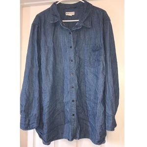 Denim Button down Long Sleeve shirt